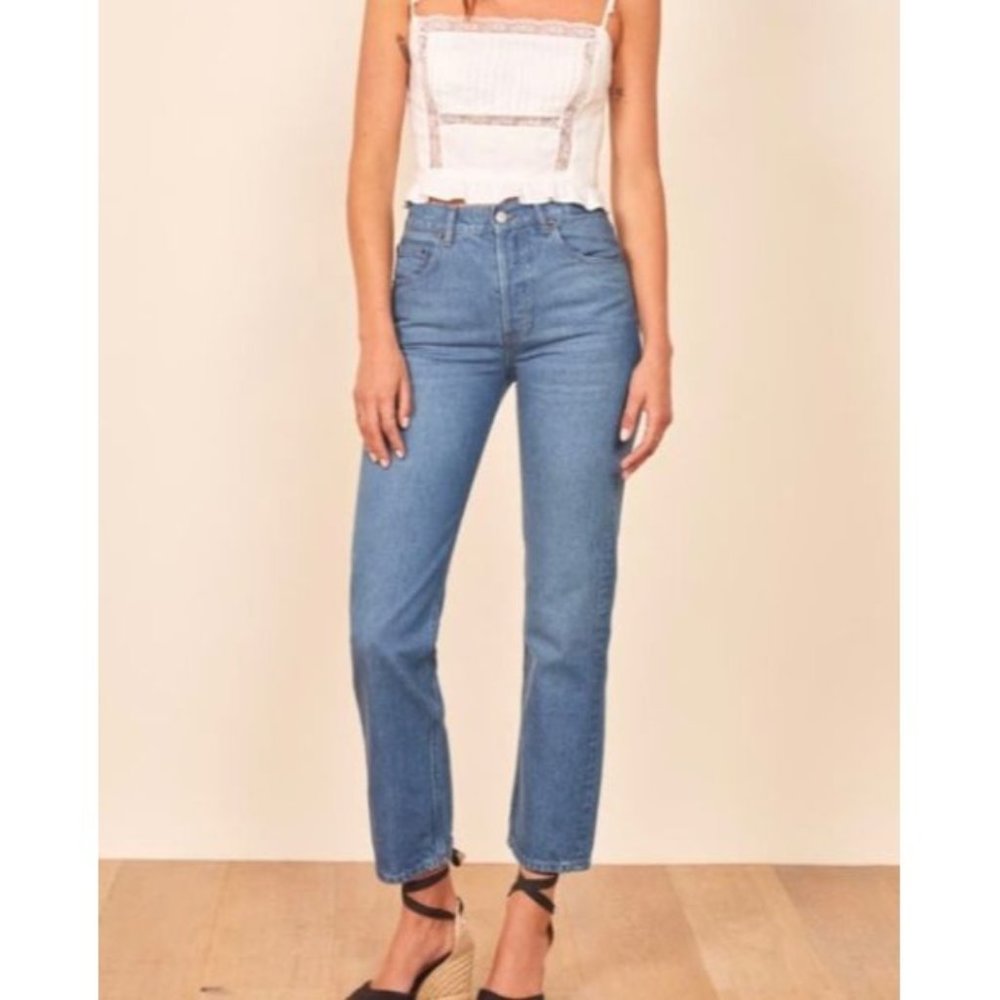 Reformation | Cynthia High Rise Straight Jeans in Colorado Sz 26 Medium W…